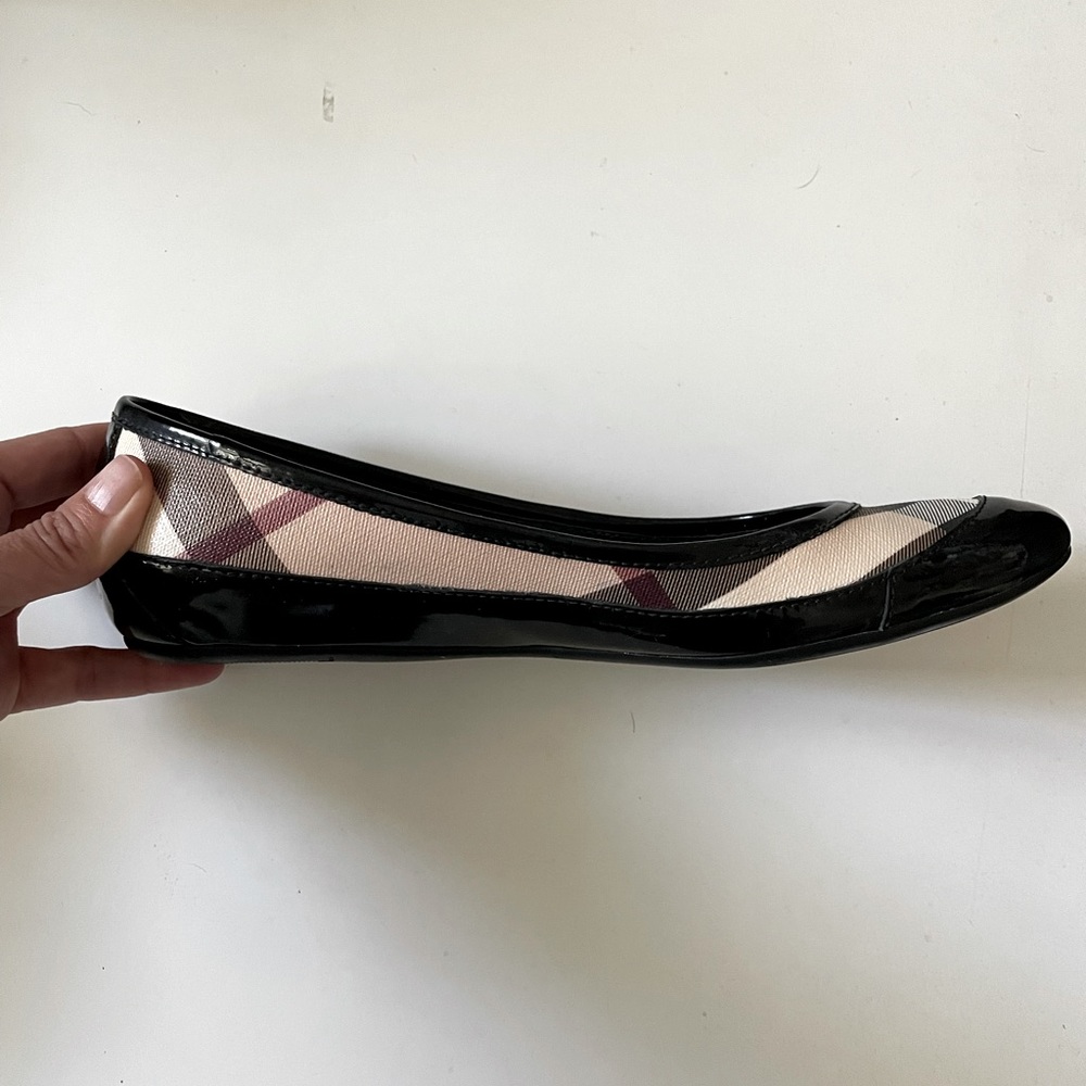 Burberry Plaid Cap Toe Flats